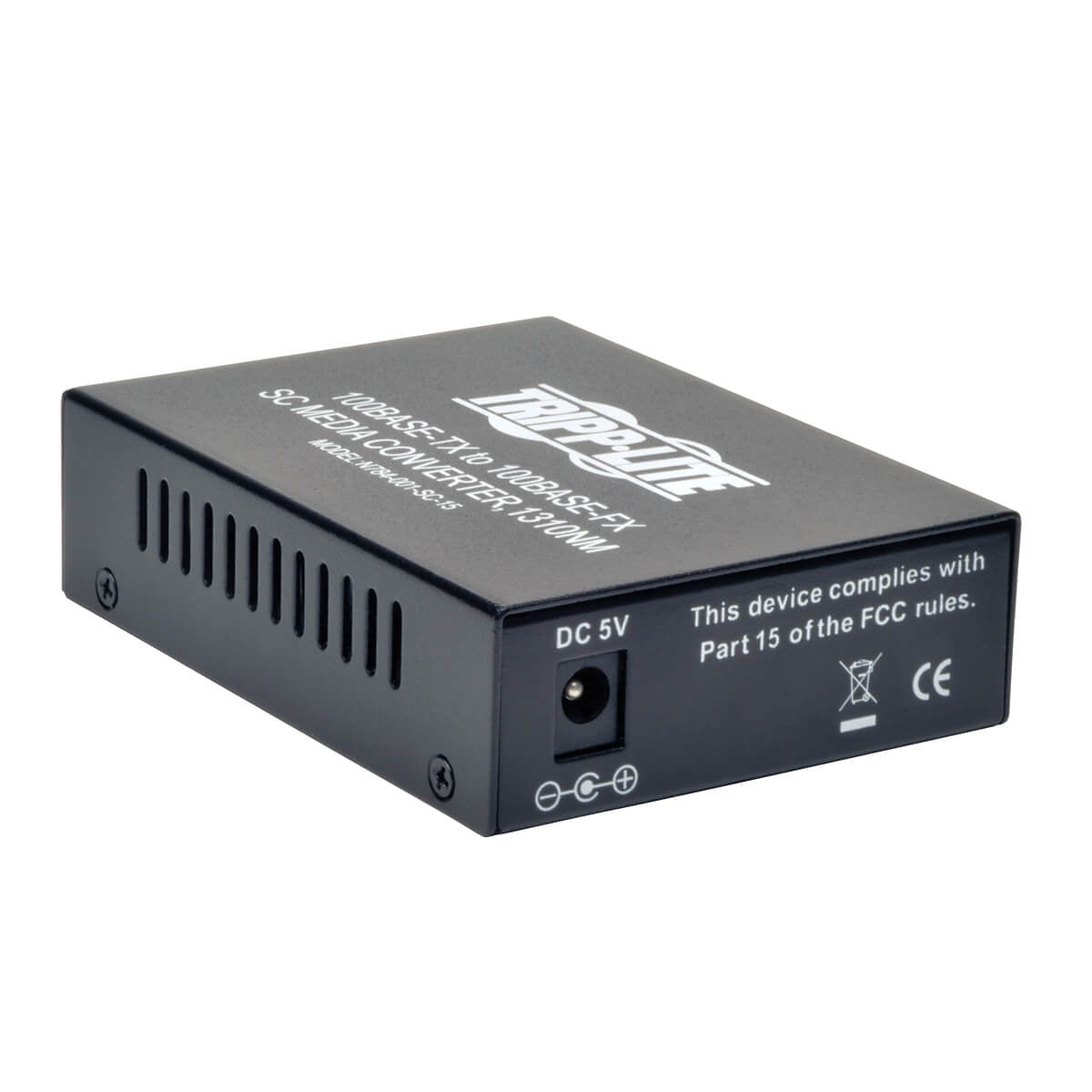 Tripp Lite 10/100 Utp To Singlemode Fiber Media Converter, 15Km, 1310Nm Sc