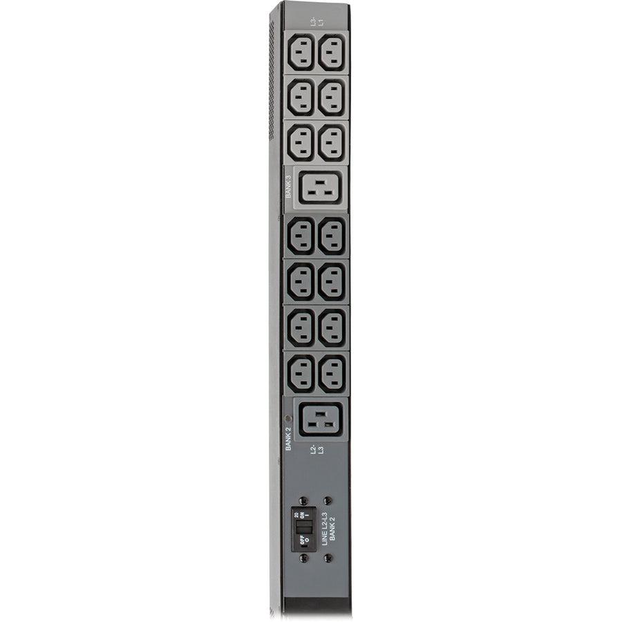 Tripp Lite 10Kw 3-Phase Monitored Pdu, Lx Interface, 200/208/240V Outlets (42 C13/6 C19), Lcd,