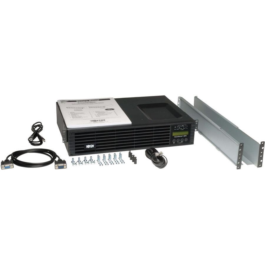 Tripp Lite 120V 750Va 675W Double-Conversion Ups - 6 Outlets, Extended Run, Webcardlx, Lcd, Usb, Db9, 2U Rack/Tower