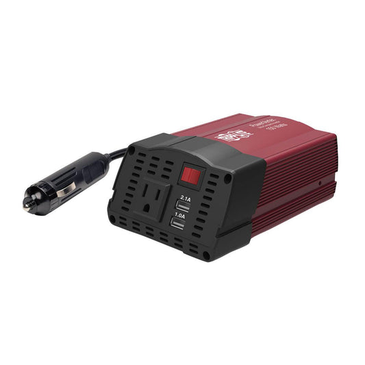 Tripp Lite 150W Powerverter Ultra-Compact Car Inverter With Ac Outlet And 2 Usb Charging Ports