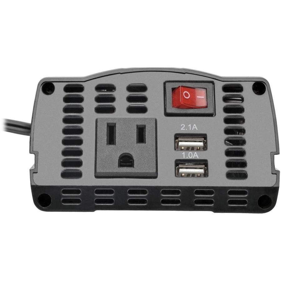 Tripp Lite 150W Powerverter Ultra-Compact Car Inverter With Ac Outlet And 2 Usb Charging Ports