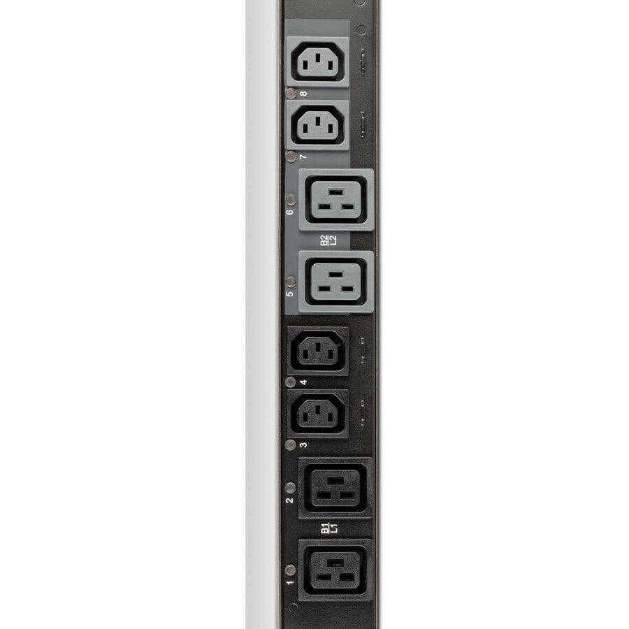 Tripp Lite 17.3Kw 3-Phase Switched Pdu - 12 C13 & 12 C19 Outlets, Iec 309 30A Red, 0U, Outlet Monitoring, Taa