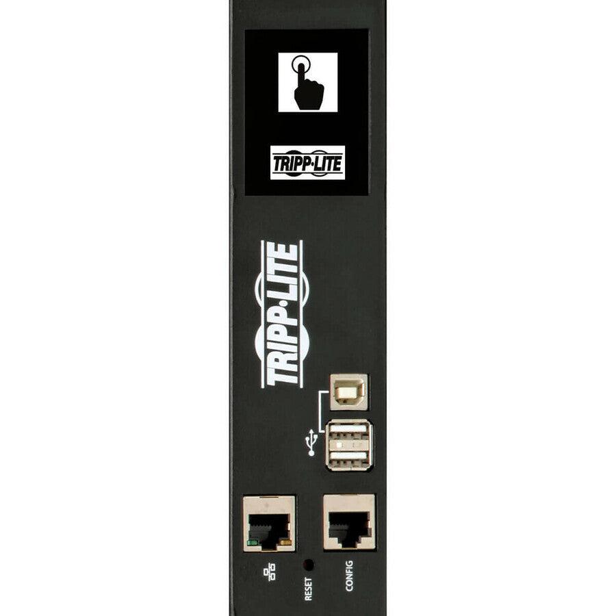 Tripp Lite 17.3Kw 3-Phase Switched Pdu - 12 C13 & 12 C19 Outlets, Iec 309 30A Red, 0U, Outlet Monitoring, Taa