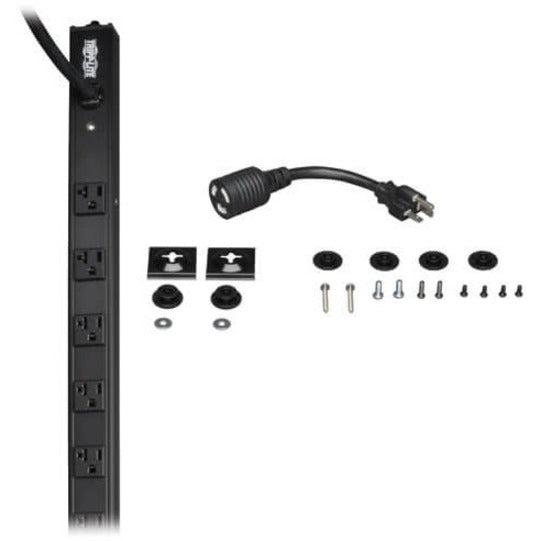 Tripp Lite 1.9Kw Single-Phase Basic Pdu, 120V Outlets (14 5-15/20R), L5-20P/5-20P Adapter, 15Ft Cord, 0U Vertical