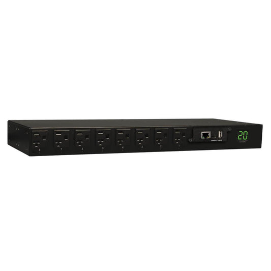 Tripp Lite 1.9Kw Single-Phase Switched Pdu, 120V Outlets (16 5-15/20R), L5-20P/5-20P Input, 12Ft Cord, 1U Rack-Mount