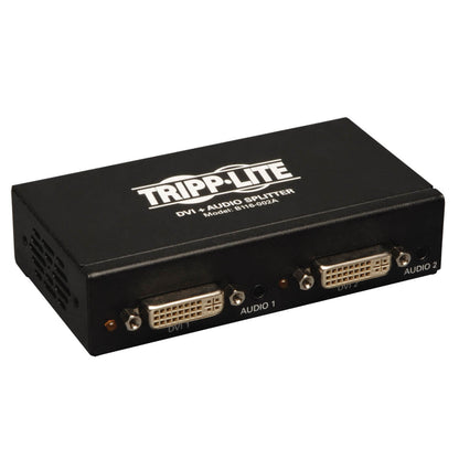 Tripp Lite 2-Port Dvi Splitter With Audio And Signal Booster, Single-Link 1920X1200 At 60Hz/1080P (Dvi F/2Xf)