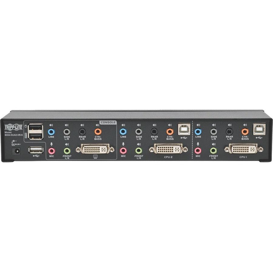 Tripp Lite 2-Port Dvi Dual-Link / Usb Kvm Switch W/ Audio And Cables