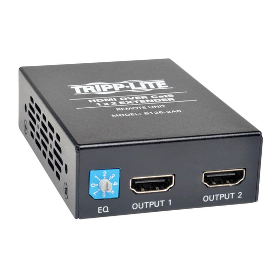 Tripp Lite 2-Port Hdmi Over Cat5 / Cat6 Active Extender / Splitter, Remote Receiver For Video And Audio, 1080P @ 60 Hz, Up To 60.96 M (200-Ft.)
