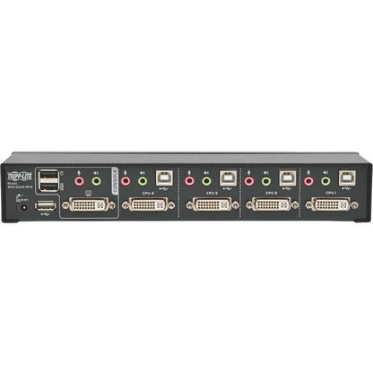 Tripp Lite 4-Port Dvi Dual-Link / Usb Kvm Switch W/ Audio And Cables