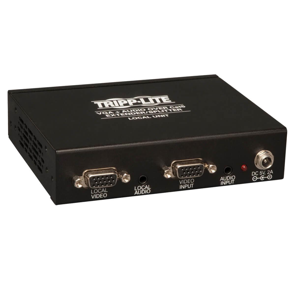 Tripp Lite 4-Port Vga With Audio Over Cat5 / Cat6 Extender Splitter, Box-Style Transmitter With Edid, 1920 X 1440 At 60Hz, Up To 305 M (1,000-Ft.)