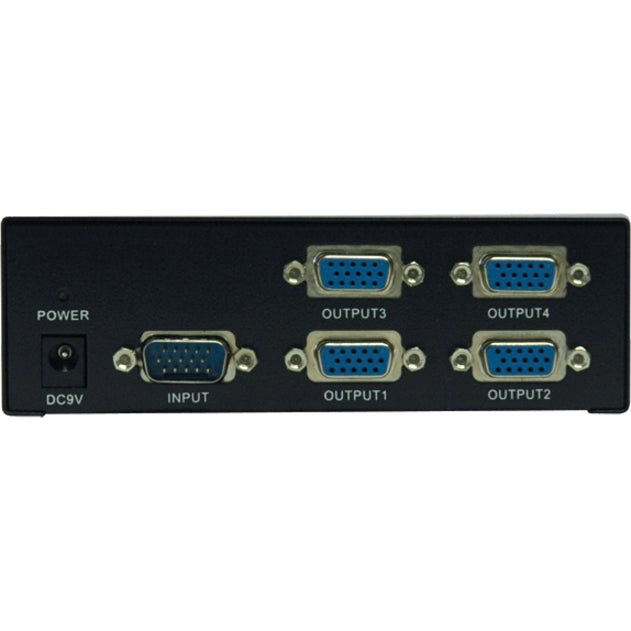 Tripp Lite 4-Port Vga/Svga Video Splitter With Signal Booster, High Resolution Video, 350Mhz, (Hd15 M/4Xf)