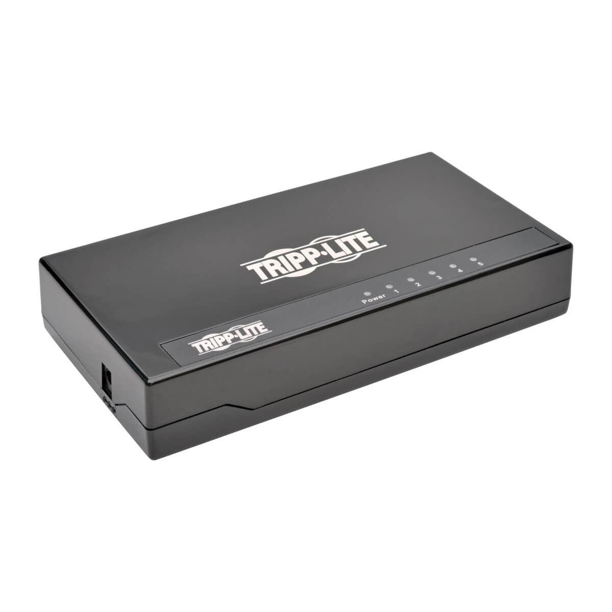 Tripp Lite 5-Port 10/100/1000 Mbps Desktop Gigabit Ethernet Unmanaged Switch