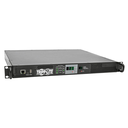 Tripp Lite 5.8Kw Single-Phase Ats/Monitored Pdu, 208/240V, L6-30R Outlet, 2 L6-30P Inputs, 1U