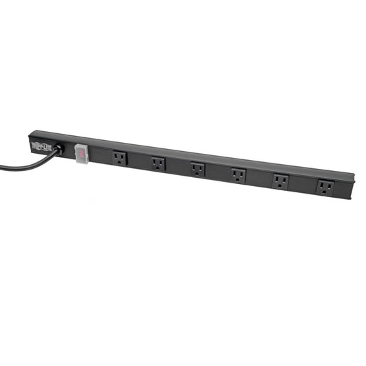 Tripp Lite 6-Outlet Power Strip, Right-Angle Nema 5-15R - 15A, 120V, 8 Ft. Cord, Right-Angle 5-15P Plug, 24 In.