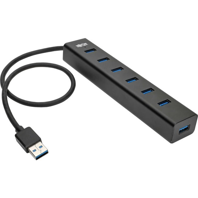 Tripp Lite 7-Port Usb-A Mini Hub - Usb 3.2 Gen 1, International Plug Adapters, Aluminum Housing