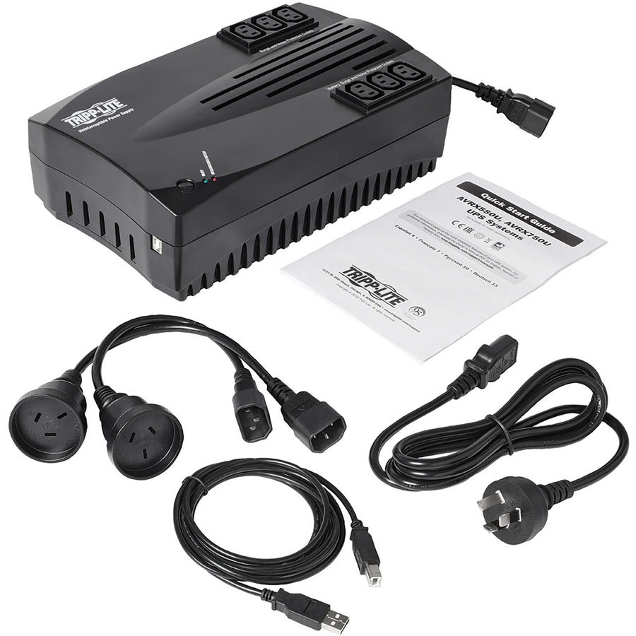 Tripp Lite 750Va 450W 230V Ultra-Compact Line-Interactive Ups - 6 C13 Outlets, 2 Aus/Nz Adapters, Desktop/Wall-Mount