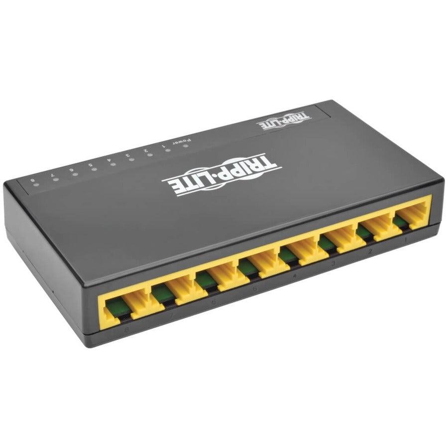 Tripp Lite 8-Port 10/100/1000 Mbps Desktop Gigabit Ethernet Unmanaged Switch