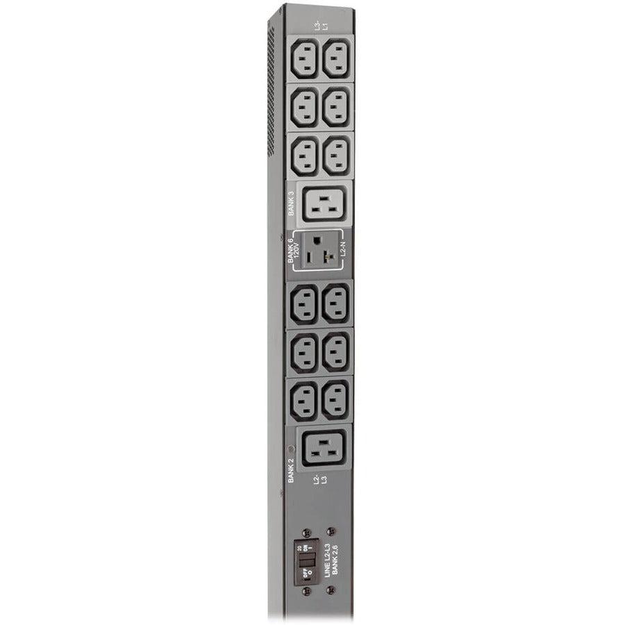 Tripp Lite 8.6Kw 3-Phase Monitored Pdu, Lx Interface, 208/120V Outlets (36 C13/6 C19/3 5-15/20R),