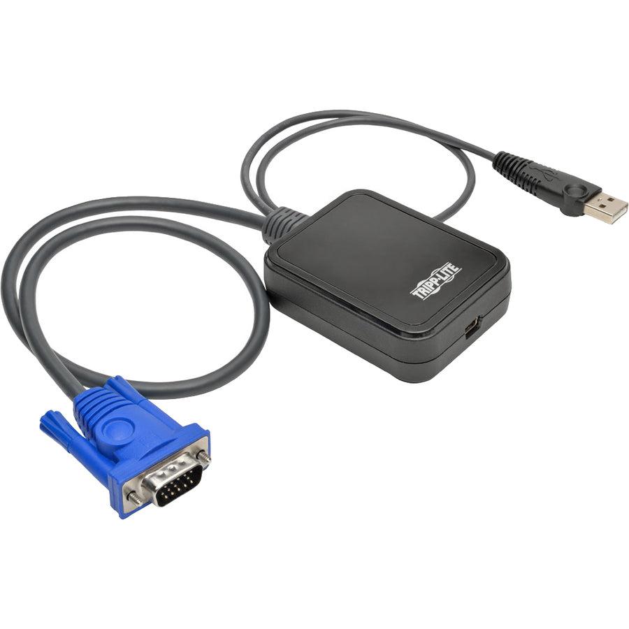 Tripp Lite B032-Vu1 Kvm Console To Usb 2.0 Portable Laptop Crash Cart Adapter With File Transfer And Video Capture, 1920 X 1200 @ 60 Hz