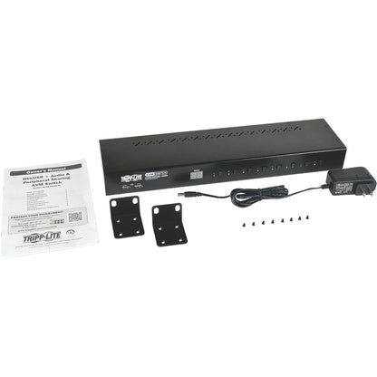 Tripp Lite B043-Dua8-Sl 8-Port 1U Rack-Mount Dvi / Usb Kvm Switch With Audio And 2-Port Usb Hub