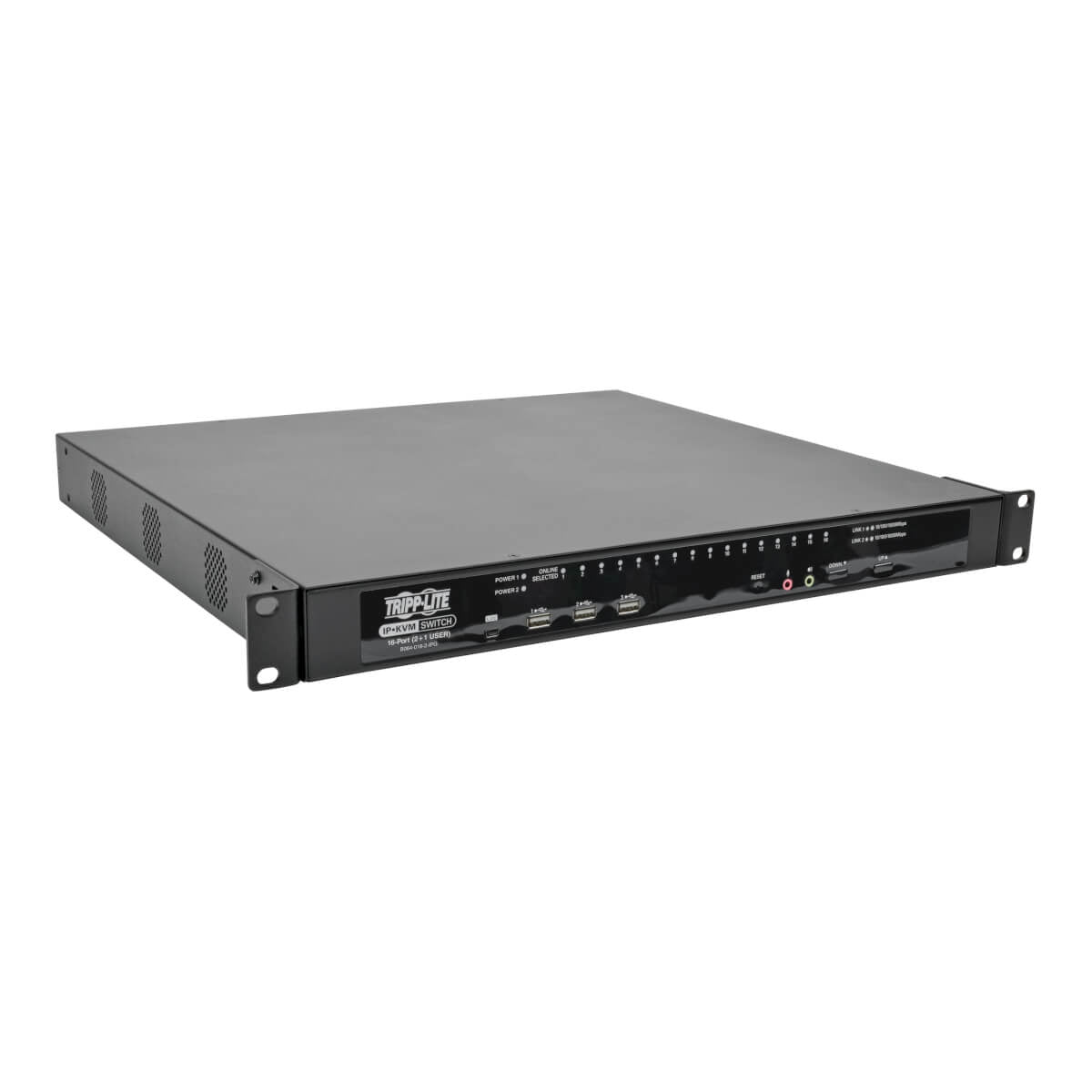 Tripp Lite B064-016-02-Ipg Netdirector 16-Port Cat5 Kvm Over Ip Switch - Virtual Media, 2 Remote + 1 Local User, 1U Rack-Mount, Taa
