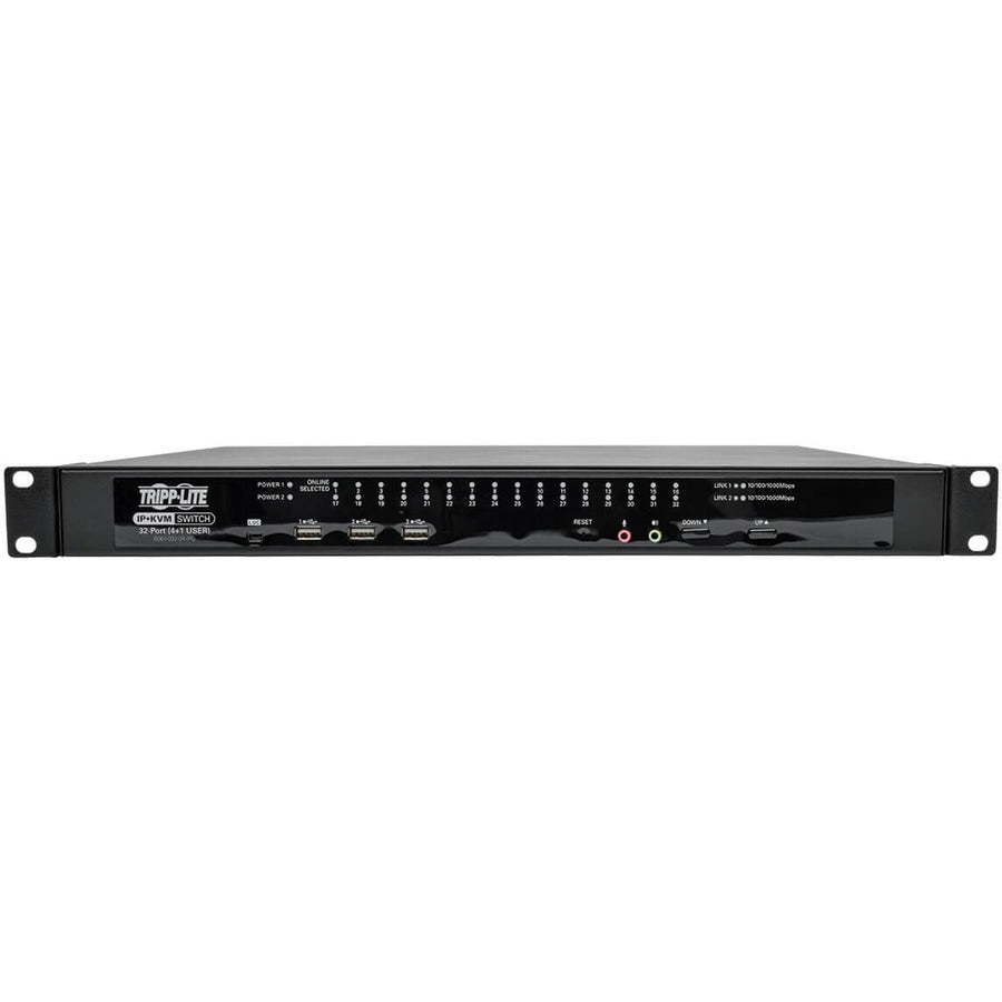 Tripp Lite B064-032-04-Ipg Netdirector 32-Port Cat5 Kvm Over Ip Switch - Virtual Media, 4 Remote + 1 Local User, 1U Rack-Mount, Taa