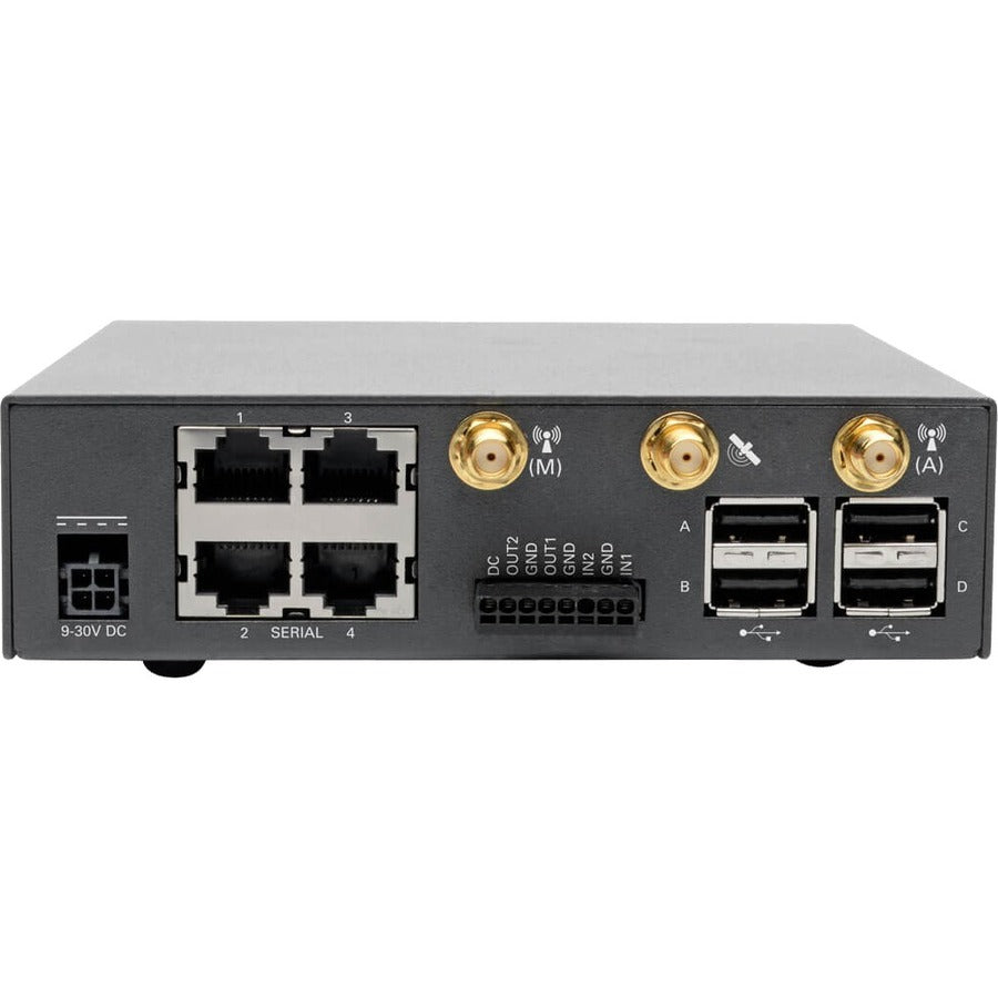 Tripp Lite B093-004-2E4U-V 4-Port Console Server With 4G Lte Cellular Gateway, Dual Gbe Nic, 4Gb Flash And Dual Sim