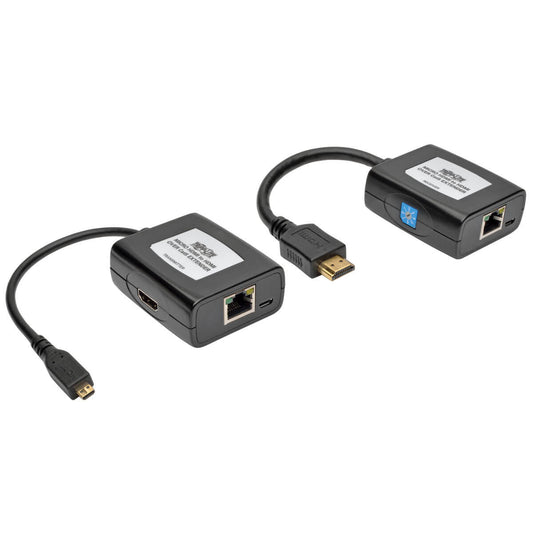 Tripp Lite B126-1A1-U-Mcro Micro-Hdmi To Hdmi Over Cat5/Cat6 Active Extender Kit, 1080P 60 Hz, Usb Powered, Up To 125 Ft. (38 M), Taa
