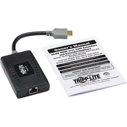 Tripp Lite B127P-100-H-Sr Hdmi Over Cat6 Passive Remote Receiver, 4K 60 Hz, Hdr, Poc, Multi-Resolution Support, 50 Ft., Taa