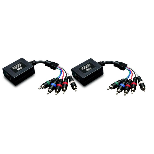 Tripp Lite B136-101 Component Video With Stereo Audio Over Cat5/Cat6 Extender Kit, In-Line Transmitter And Receiver, Up To 700 Ft. (213 M)