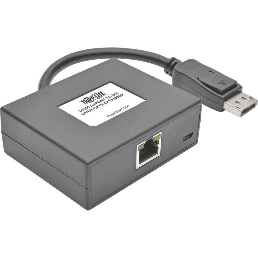 Tripp Lite B150-1A1-Dvi Displayport To Dvi Over Cat5/6 Active Extender Kit, Pigtail Transmitter/Receiver For Video/Audio, 125 Ft. (38 M)