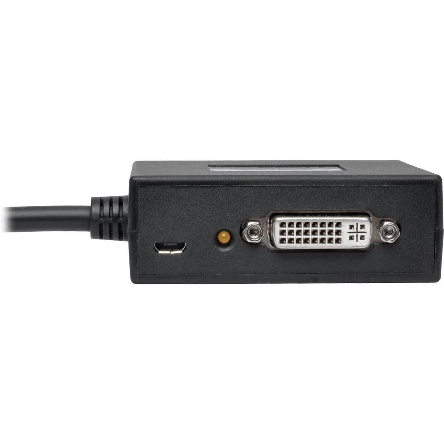 Tripp Lite B155-002-Dvi-V2 2-Port Mini Displayport To Dvi Multi-Monitor Splitter, Mst Hub, Dp1.2, Taa