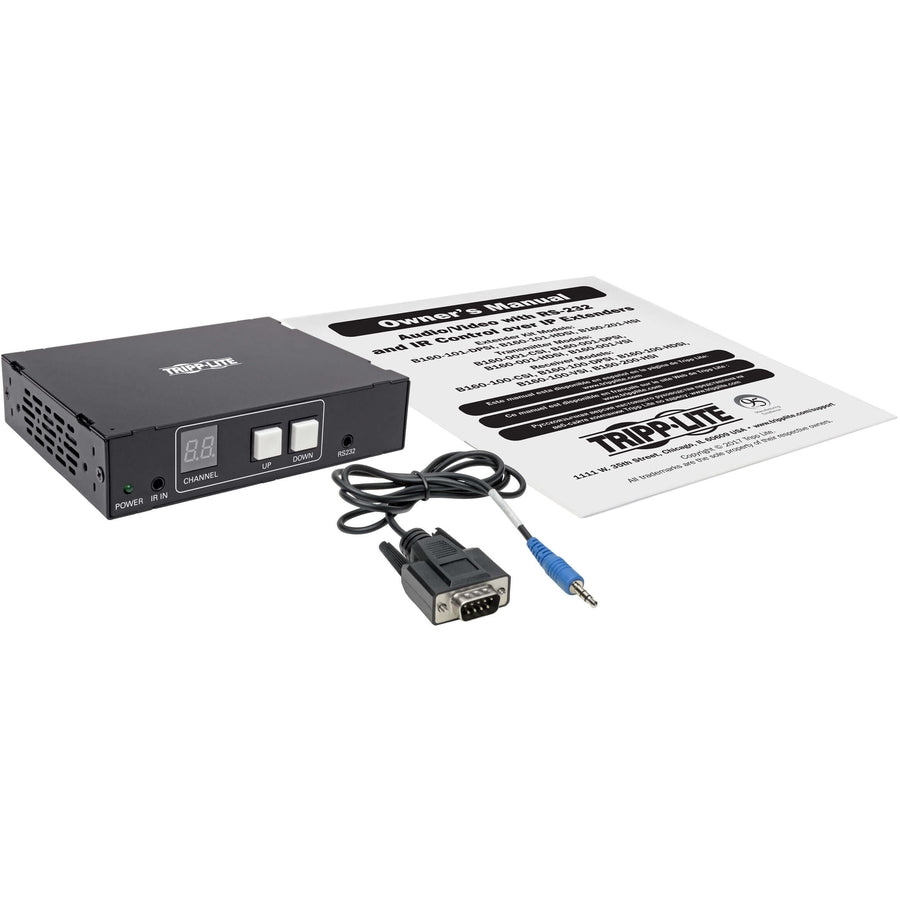 Tripp Lite B160-101-Dphdsi Displayport To Dvi/Hdmi Over Cat5/6 Extender Kit, 1080P 60 Hz, Serial And Ir Control, 328 Ft. (100 M), Taa