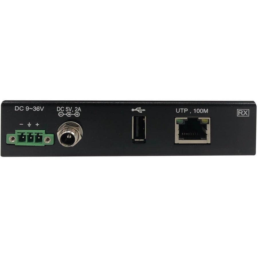 Tripp Lite B203-101-Ind-Er 1-Port Industrial Usb Over Cat6 Extender, Esd Protection, Poc - Usb 2.0, Mountable, 330 Ft., Taa