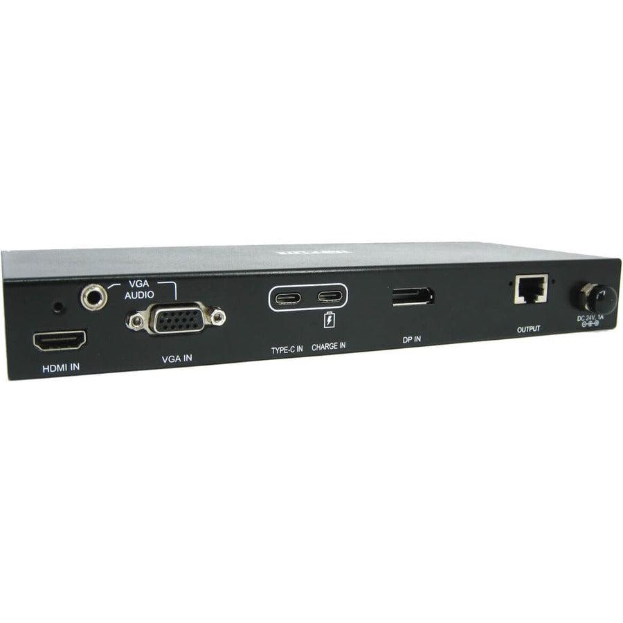 Tripp Lite B320-4X1-Mhb-K 4-Port Presentation Switch Kit, 4K 60 Hz (4:4:4) Hdmi, Dp, Usb-C And Vga To Hdmi Over Cat6 Extender, 50 Ft., Taa