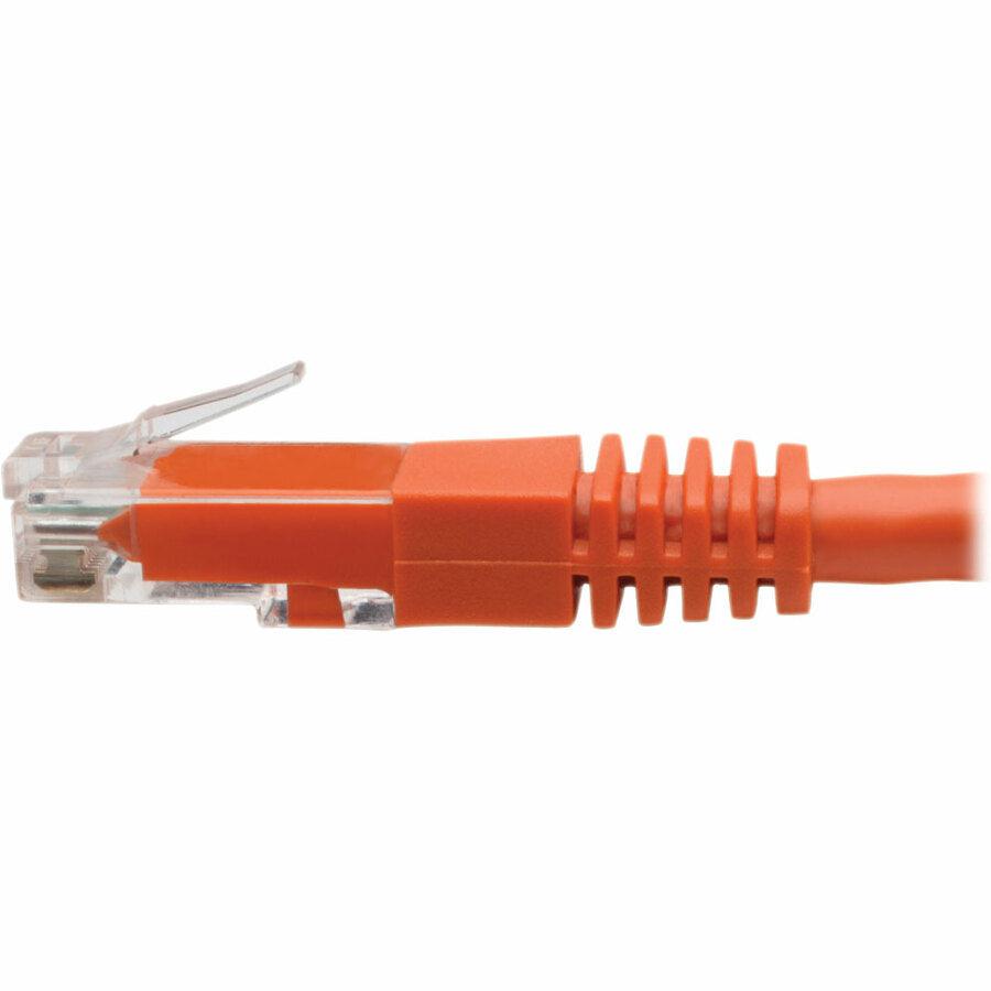 Tripp Lite Cat5 / Cat5E / Cat6 Gigabit Molded Utp Ethernet Patch Cable, 24 Awg, 550 Mhz/1 Gbps (Rj45 M/M), Orange, 10.67 M