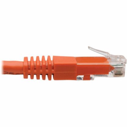 Tripp Lite Cat5 / Cat5E / Cat6 Gigabit Molded Utp Ethernet Patch Cable, 24 Awg, 550 Mhz/1 Gbps (Rj45 M/M), Orange, 10.67 M