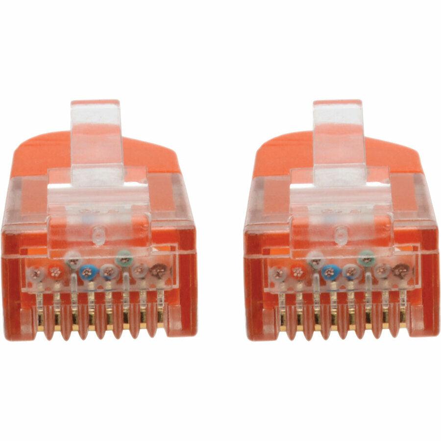 Tripp Lite Cat5 / Cat5E / Cat6 Gigabit Molded Utp Ethernet Patch Cable, 24 Awg, 550 Mhz/1 Gbps (Rj45 M/M), Orange, 10.67 M