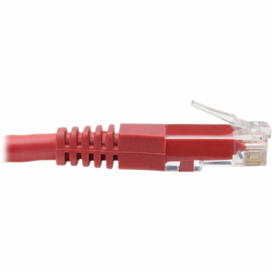 Tripp Lite Cat5 / Cat5E / Cat6 Gigabit Molded Utp Ethernet Patch Cable, 24 Awg, 550 Mhz/1 Gbps (Rj45 M/M), Red, 15.24 M