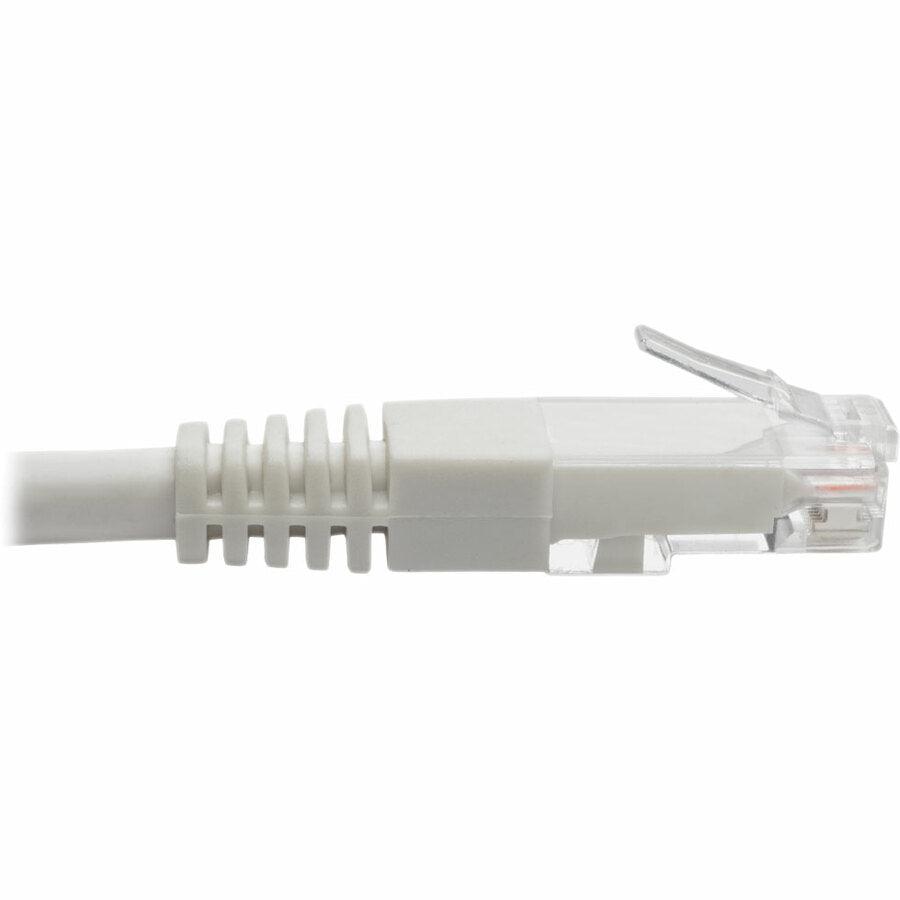 Tripp Lite Cat5 / Cat5E / Cat6 Gigabit Molded Utp Ethernet Patch Cable, 24 Awg, 550 Mhz/1 Gbps (Rj45 M/M), White, 30.5 M