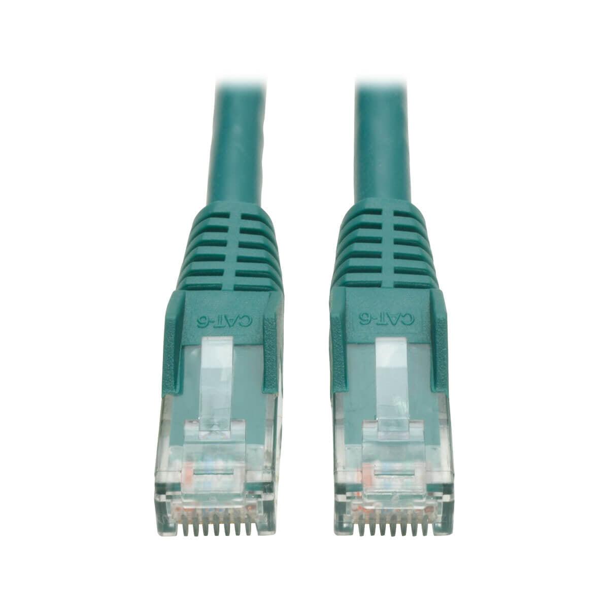 Tripp Lite Cat6 Gigabit Snagless Molded Utp Ethernet Patch Cable, 24 Awg, 550 Mhz/1 Gbps (Rj45 M/M), Green, 3.05 M