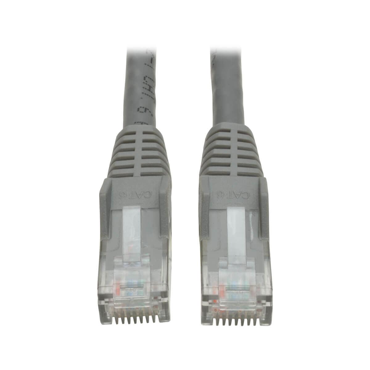 Tripp Lite Cat6 Gigabit Snagless Molded Utp Ethernet Patch Cable, 24 Awg, 550 Mhz/1 Gbps (Rj45 M/M), Grey, 1.83 M