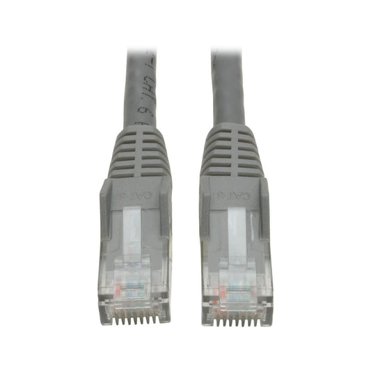 Tripp Lite Cat6 Gigabit Snagless Molded Utp Ethernet Patch Cable, 24 Awg, 550 Mhz/1 Gbps (Rj45 M/M), Grey, 1.83 M