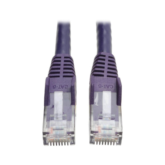 Tripp Lite Cat6 Gigabit Snagless Molded Utp Ethernet Patch Cable, 24 Awg, 550 Mhz/1 Gbps (Rj45 M/M), Purple, 3.05 M