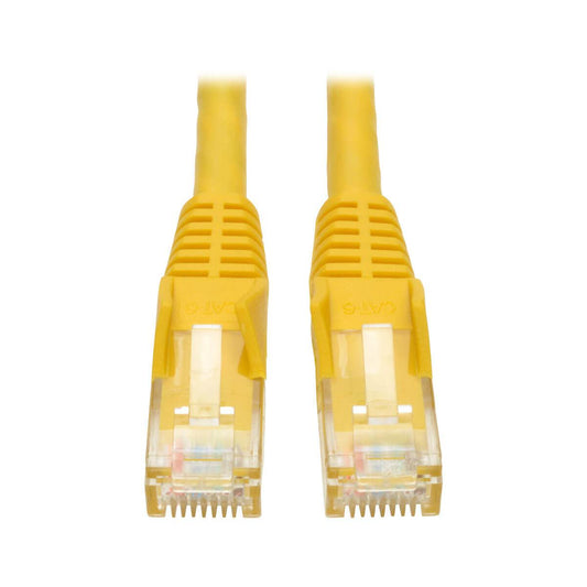 Tripp Lite Cat6 Gigabit Snagless Molded Utp Ethernet Patch Cable, 24 Awg, 550 Mhz/1 Gbps (Rj45 M/M), Yellow, 3.05 M