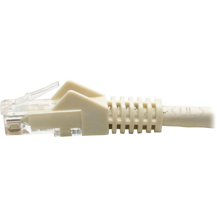 Tripp Lite Cat6 Gigabit Snagless Molded Utp Ethernet Patch Cable, 24 Awg, 550 Mhz/1 Gbps (Rj45 M/M), White, 2.43 M