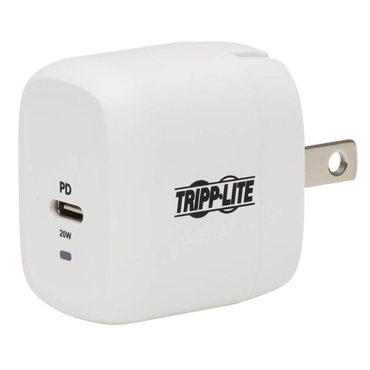 Tripp Lite Compact 1-Port Usb-C Wall Charger - Gan Technology, 20W Pd3.0 Charging, White