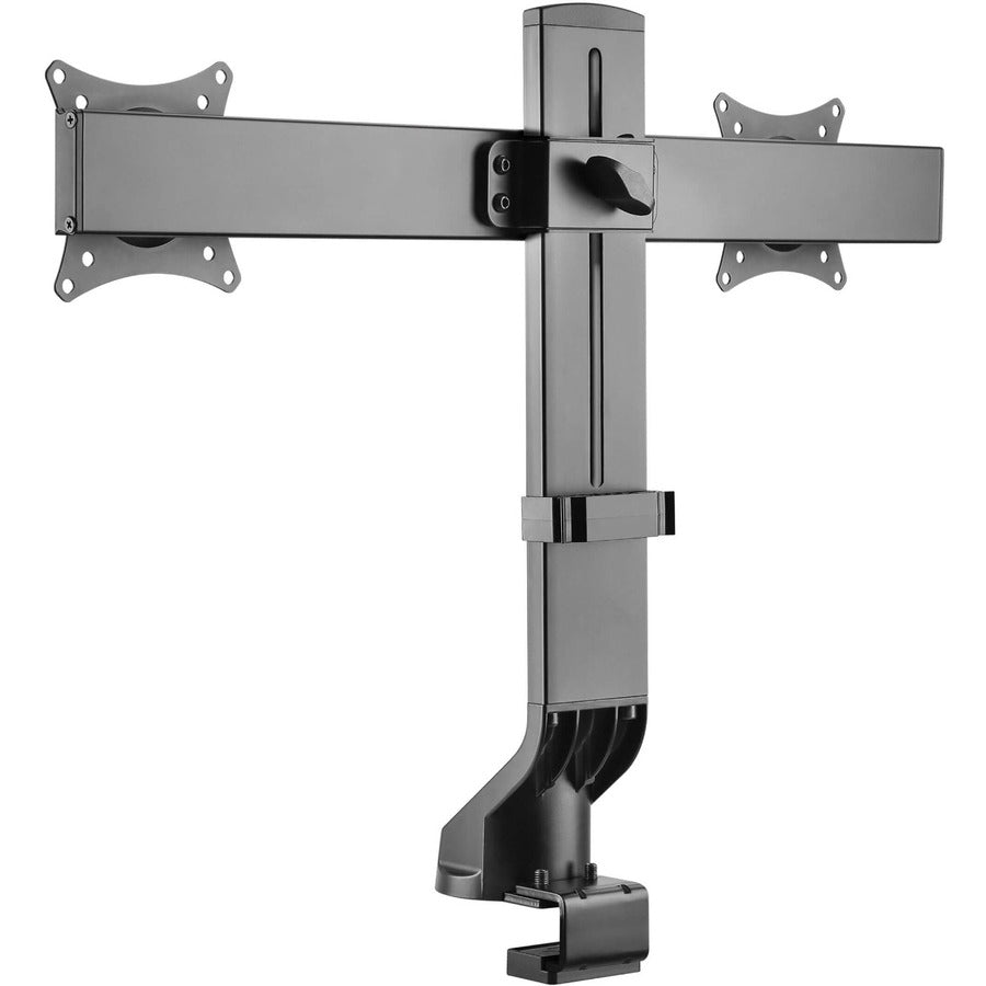 Tripp Lite Ddr1727Dc Dual-Display Monitor Arm With Desk Clamp And Grommet - Height Adjustable, 17” To 27” Monitors