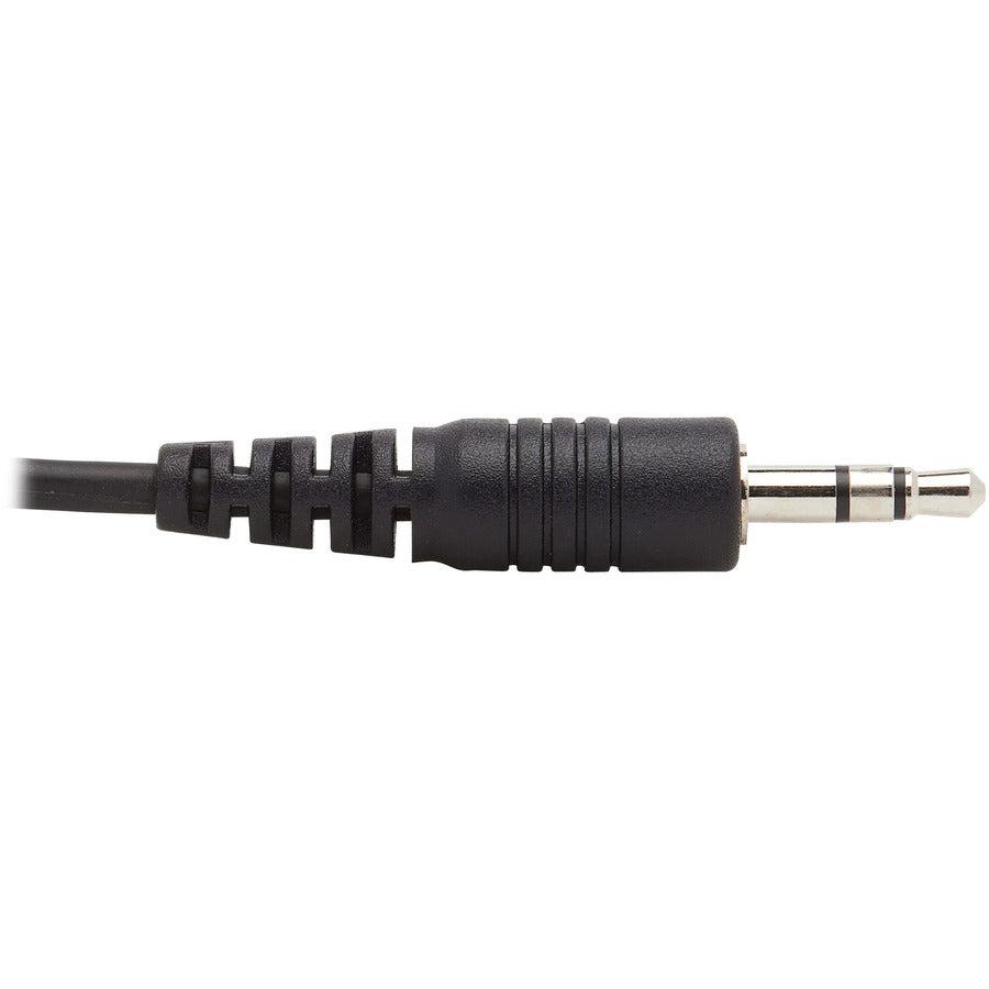 Tripp Lite Displayport Kvm Cable Kit - Dp, Usb, 3.5 Mm Audio (3Xm/3Xm) + Usb (M/M) + Dp (M/M), 4K, 6 Ft. (1.83 M), Black
