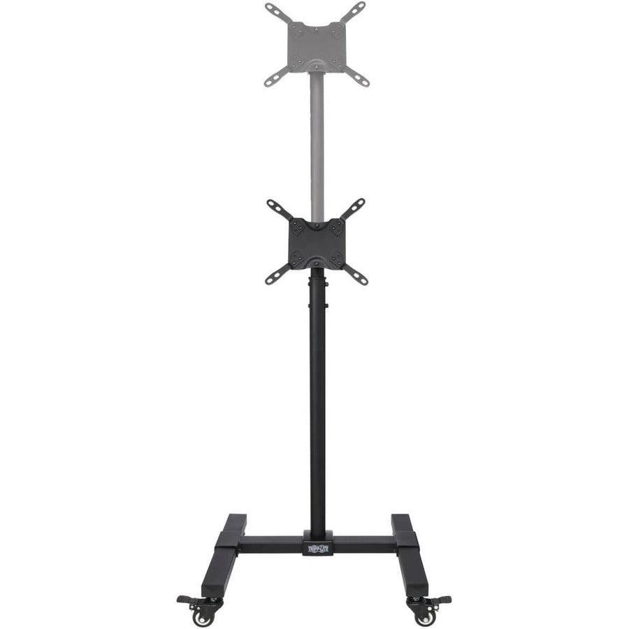 Tripp Lite Dmc1342S Mobile Tv Stand - Height Adjustable, 13” To 42” Tvs And Monitors, Locking Casters, Black